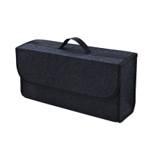 Recycled Felt Car Trunk Organizer Durable Large Car Storage Bag Box with Handle Custom